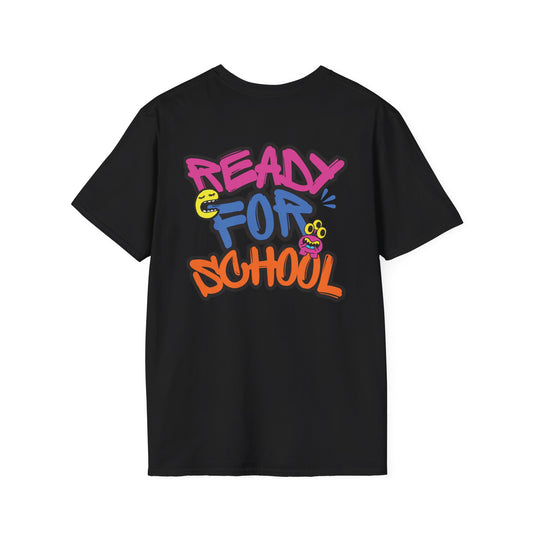 Cute Alien Pocket Tee — Small Colorful Cartoon Monster Chest Print T-Shirt