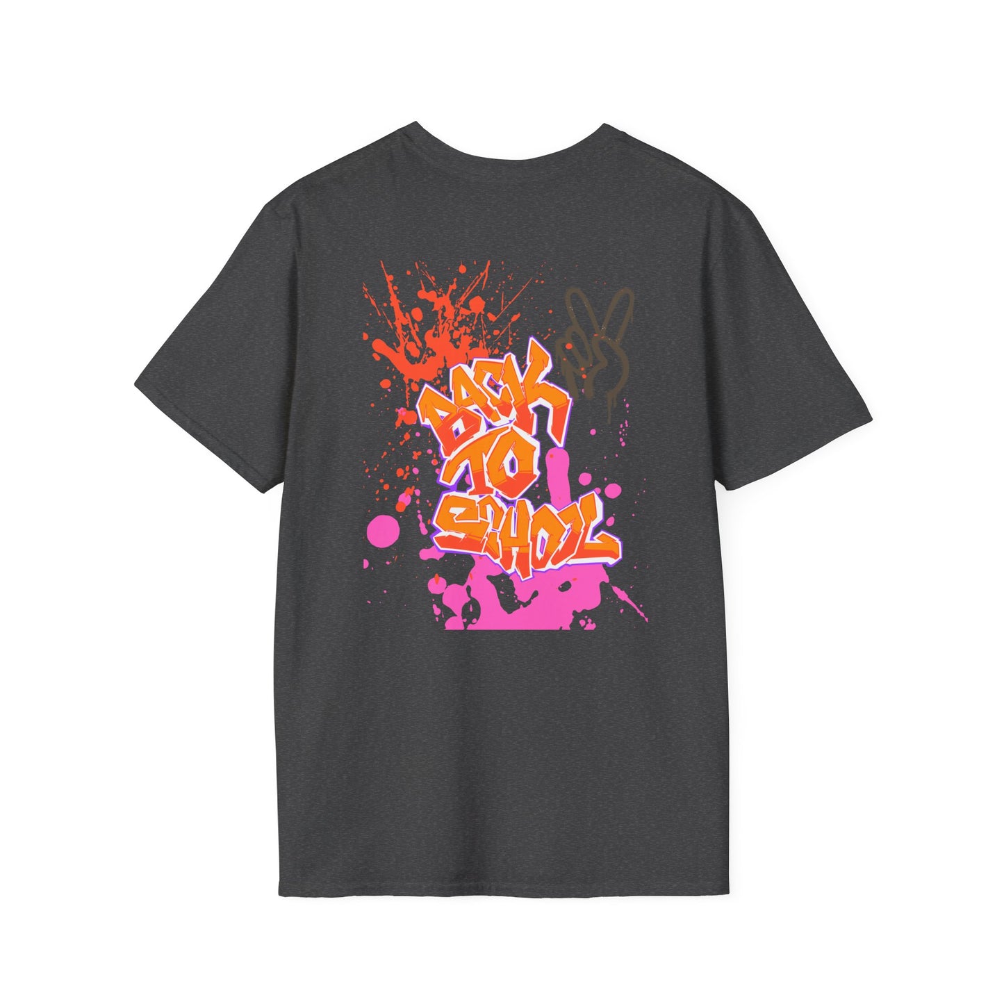 Peace Hand Graphic T-Shirt — Minimalist Neon Peace Sign Tee