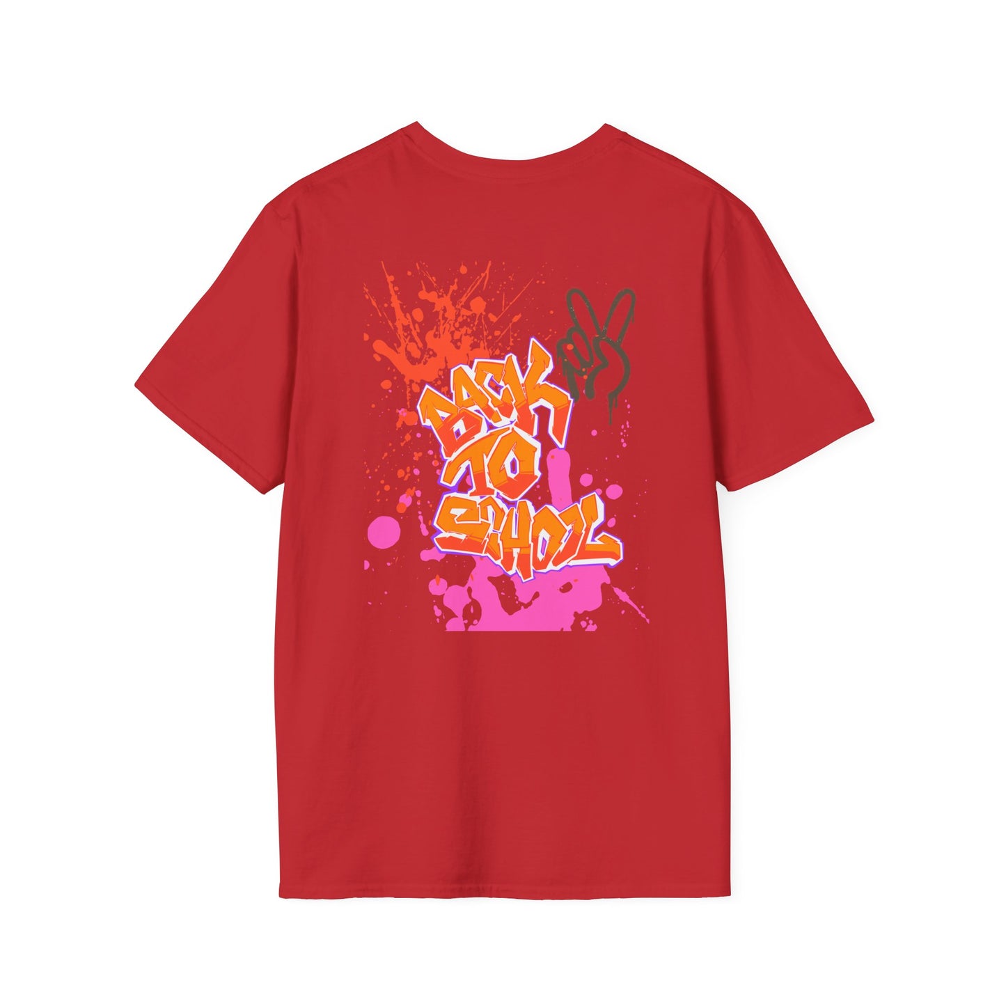 Peace Hand Graphic T-Shirt — Minimalist Neon Peace Sign Tee