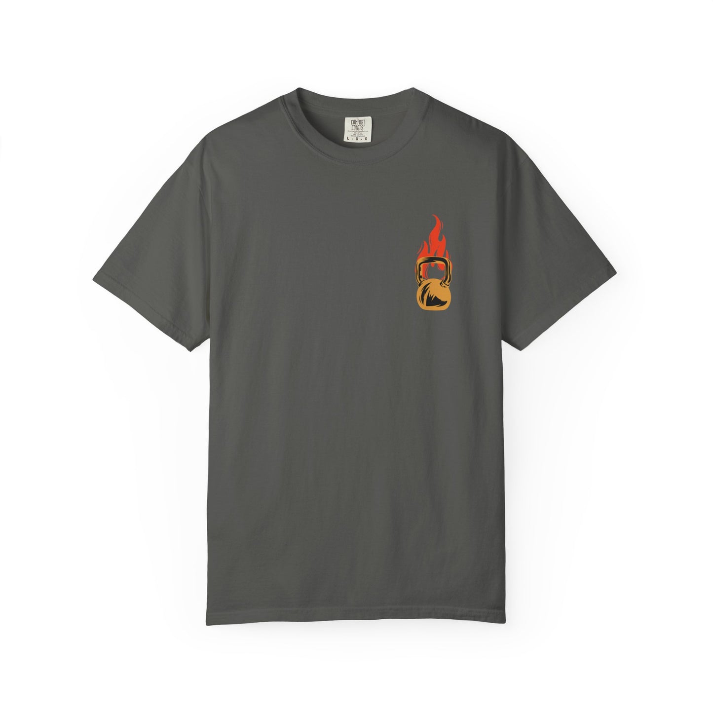 Gym Rat Life T-Shirt — Flaming Kettlebell Fitness Tee